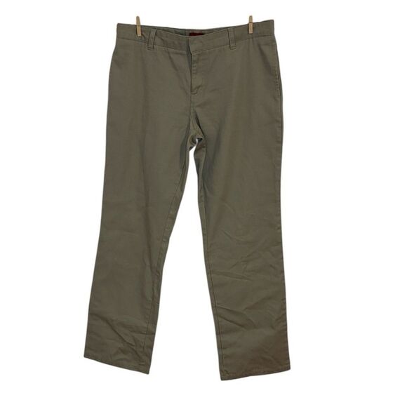 Dickies Straight leg Khaki Pants, Uniform, flat front, work, 11 - Picture 1 of 6